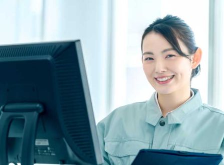 【派遣】工場内でデータ入力などの一般事務